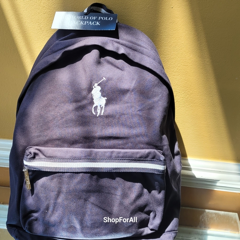 Polo by Ralph Lauren Navy Backpack - Picture 8 of 8